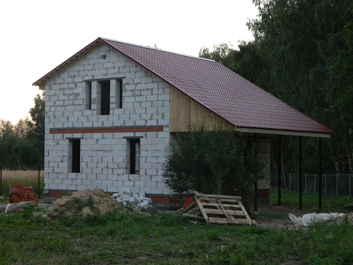 дом из газосиликата